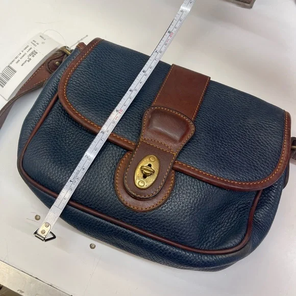 Coach Blue and Brown Leather Crossbody Bag - Picture 7 of 8